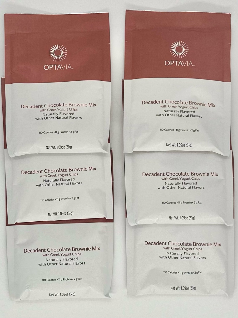 Optavia Decadent Chocolate Brownie Mix Lot of 6 Expired 7/16/26